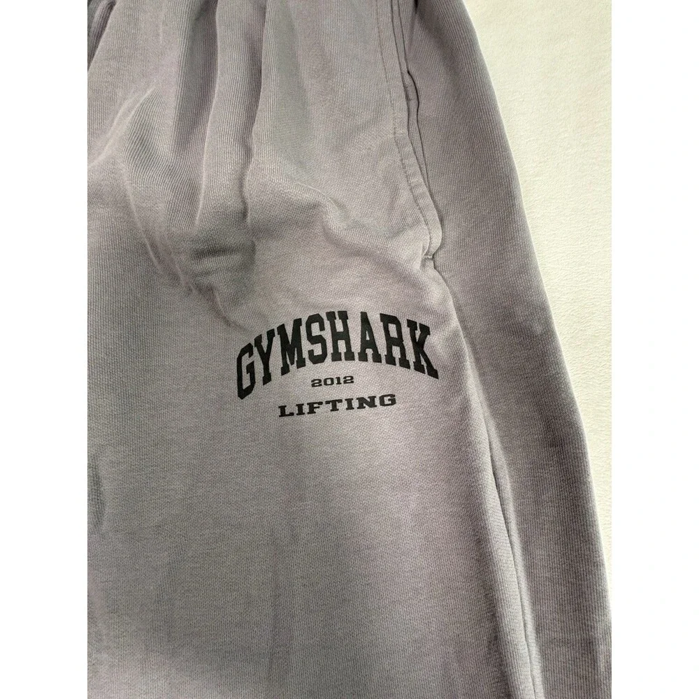 Gymshark Lifting Joggers Gray Sweatpants Men’s Large Fleece Lined Cotton Blend